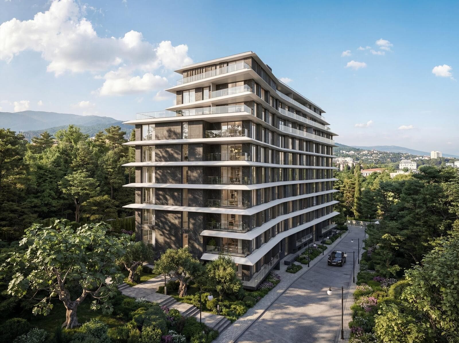 AK Kirov рендер 1 — апартаментный комплекс Ялта